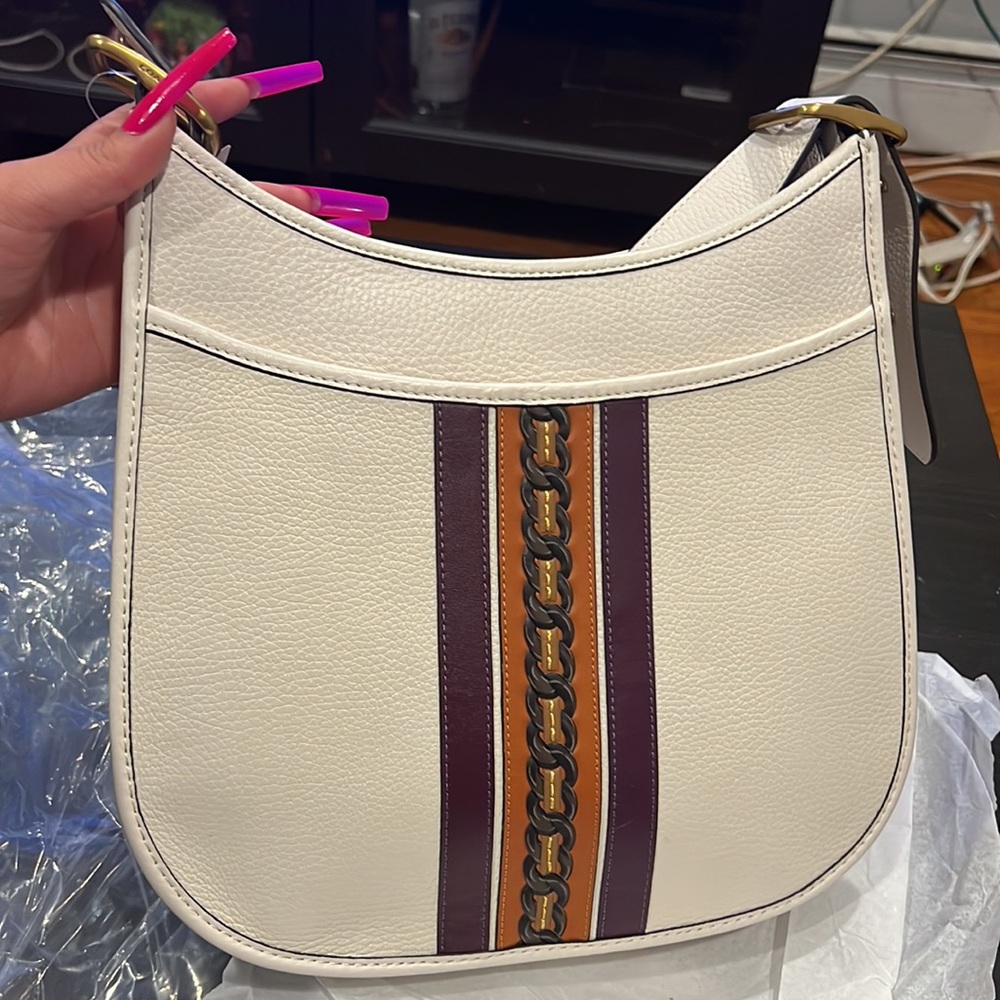 White leather coach bag brand new never worn